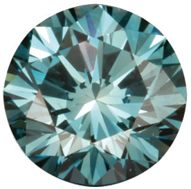 Natural Fine Teal Blue Diamond - Round - VS2-SI1 - Africa - NW Gems & Diamonds
