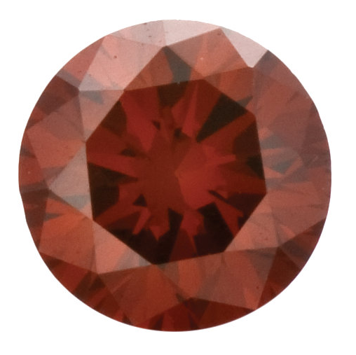 Natural Fine Deep Red Diamond - Round - VS2-SI1 - Africa - NW Gems & Diamonds
