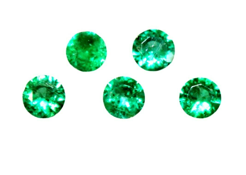 Natural Super Fine Emerald Melee - Round Diamond Cut - Brazil - AAAA Grade