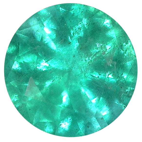 Natural Fine Medium Green Emerald - Round - Brazil - AA+ Grade