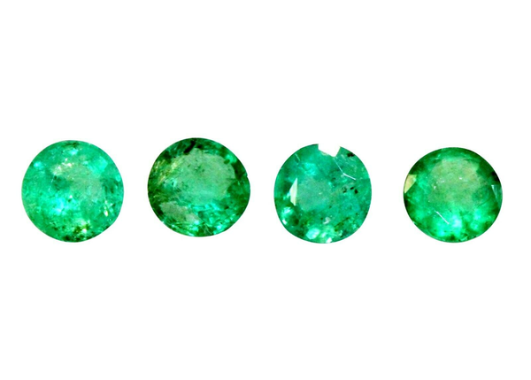 Natural Fine Green Emerald - Round - Zambia - AA Grade