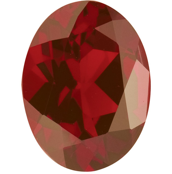 Natural Fine Rich Amber Red Garnet - Oval - Mozambique - Top Grade - NW Gems & Diamonds
