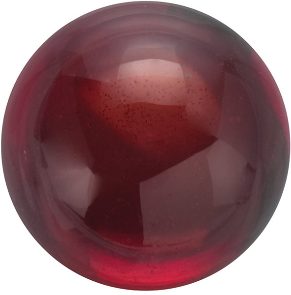 Natural Fine Deep Red Garnet - Round Cabochon - Mozambique - AAA Grade