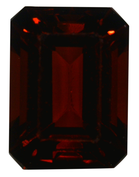 Natural Fine Deep Red Garnet - Emerald Cut - Tanzania - Top Grade - NW Gems & Diamonds
