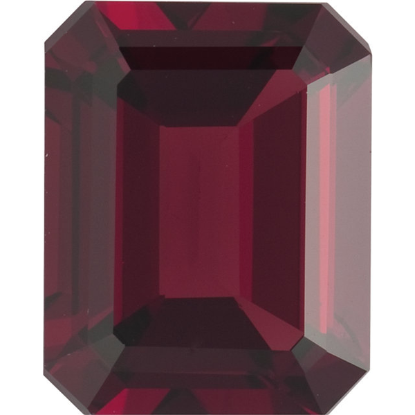 Natural Fine Deep Amber Red Garnet - Emerald Cut - Mozambique - Top Grade - NW Gems & Diamonds
