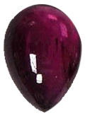 Natural Fine Deep Red Garnet - Pear Shape Cabochon - Mozambique - AAA Grade