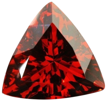 Natural Fine Deep Vivid Red Garnet - Trillion - Tanzania - Top Grade - NW Gems & Diamonds
