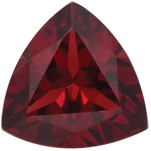 Natural Fine Deep Red Garnet - Trillion - Mozambique - Top Grade - NW Gems & Diamonds
