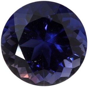 Natural Fine Vivid Purple Blue Iolite - Round - Tanzania - Top Grade - Top Tanzanite Color - NW Gems & Diamonds
