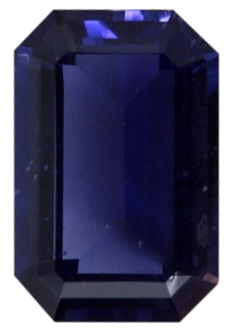 Natural Extra Fine Deep Purple Blue Iolite - Emerald Cut - Tanzania - Extra Fine Grade - Extra Fine Tanzanite Color - NW Gems & Diamonds
