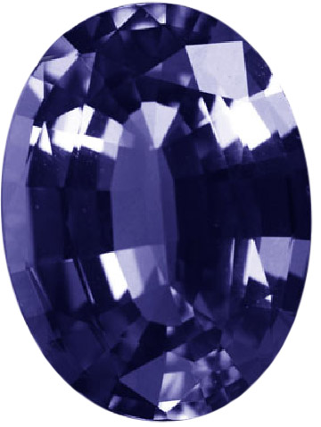 Natural Fine Blue Purple Iolite - Oval - India - Select Grade - Tanzanite Color - NW Gems & Diamonds
