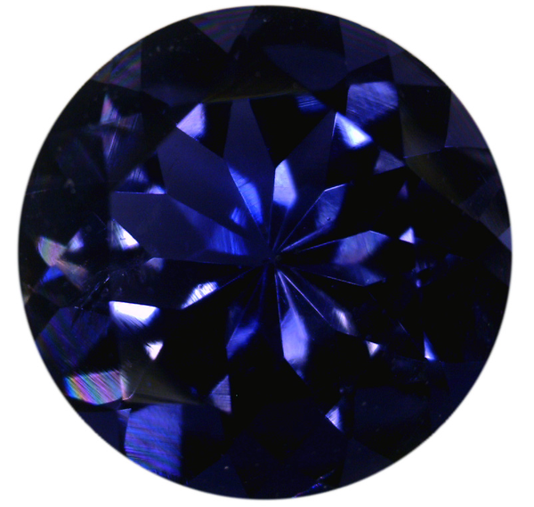 Natural Extra Fine Deep Purple Blue Iolite - Round - Sri Lanka - Extra Fine Grade - Extra Fine Tanzanite Color - NW Gems & Diamonds
