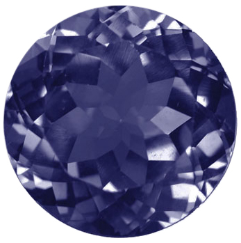 Natural Fine Blue Purple Iolite - Round - India - Select Grade - Tanzanite Color - NW Gems & Diamonds
