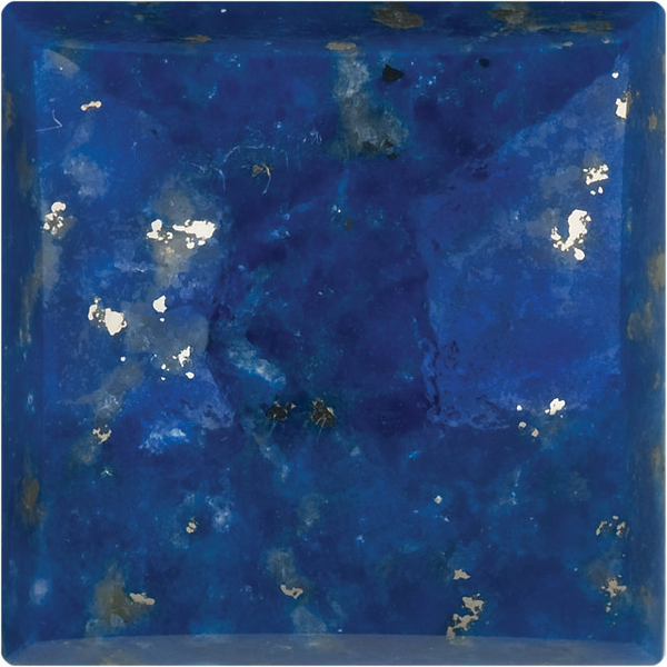 Natural Fine Blue Lapis Lazuli - Square Buff Top Cabochon - Afghanistan - Top Grade - NW Gems & Diamonds
