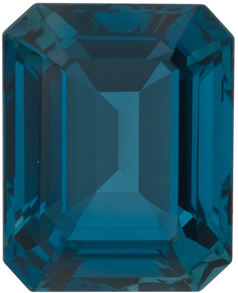 Natural Fine London Blue Topaz - Emerald Cut - Brazil - Top Grade - NW Gems & Diamonds
