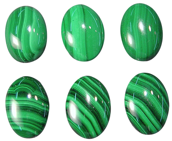 Natural Extra Fine Rich Green Malachite - Oval Cabochon - AAA+ Grade
