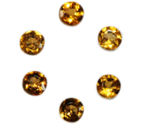 Natural Super Fine Citrine Melee - Round Diamond Cut - Zambia - AAAA Grade