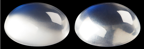 Pair Natural Extra Fine Rainbow Moonstone - Oval Cabochon - Sri Lanka - AAA+ Grade