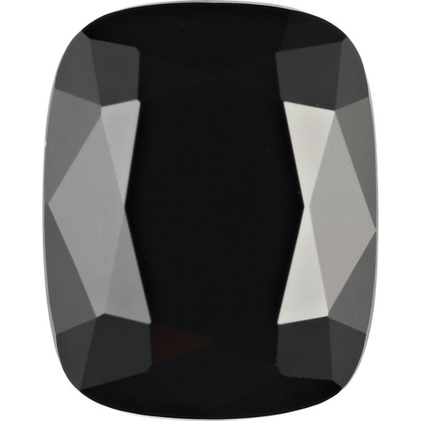 Natural Extra Fine Black Onyx - Cushion Checkerboard - Brazil - AAA+ Grade
