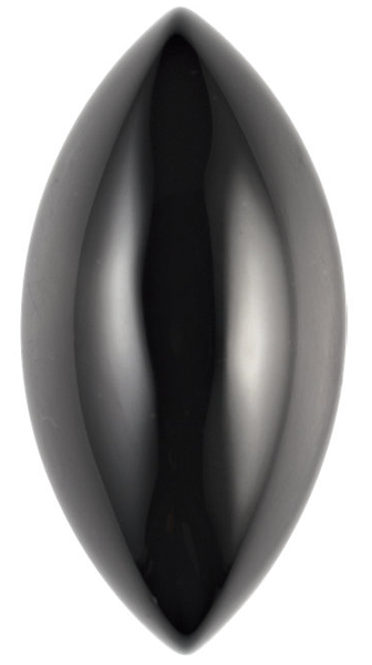 Natural Extra Fine Black Onyx - Marquise Cabochon - Brazil - AAA+ Grade