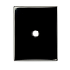 Natural Extra Fine Black Onyx - Cushion Buff Top Cabochon Drill Hole - AAA+ Grade