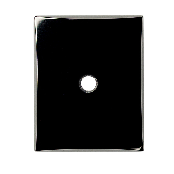Natural Extra Fine Black Onyx - Cushion Buff Top Cabochon Drill Hole - Brazil - AAA+ Grade