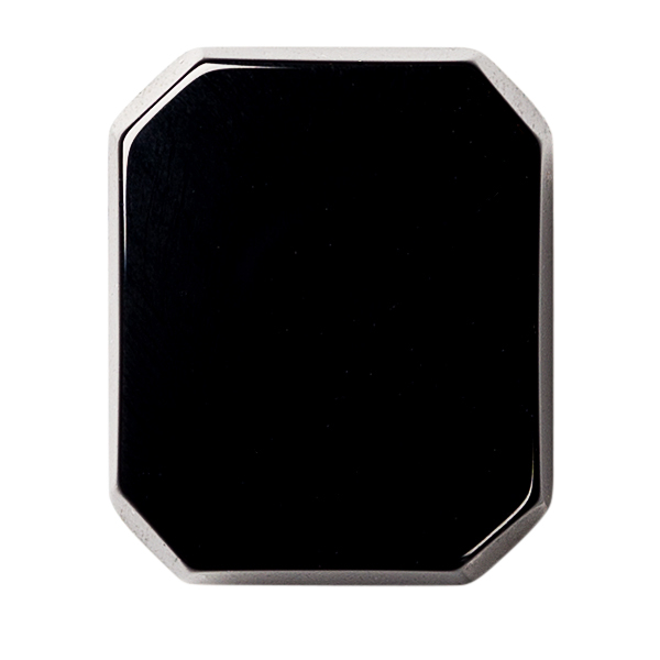 Natural Extra Fine Black Onyx - Emerald Octagon Buff Top Cabochon - Brazil - AAA+ Grade