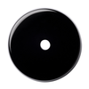 Natural Extra Fine Black Onyx - Round Buff Top Drill Hole Cabochon - AAA+ Grade