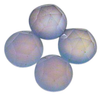 Natural Extra Fine Blue Chalcedony - Round Rose Cut Cabochon - AAA+ Grade