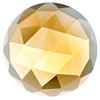 Natural Extra Fine Yellow Gold Citrine - Round Rose Cut Cabochon - AAA+ Grade