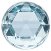 Natural Extra Fine Sky Blue Topaz - Round Rose Cut Cabochon - AAA+ Grade