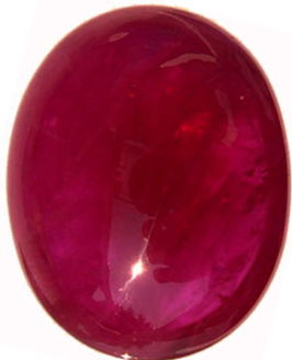 Natural Extra Fine Rich Red Ruby - Oval Cabochon - Africa - Extra Fine Grade - NW Gems & Diamonds
