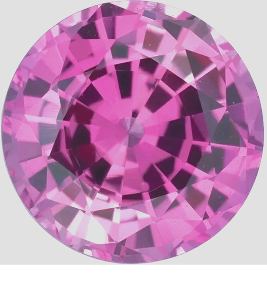 Natural Extra Fine Purple Violet Sapphire - Round Diamond Cut - AAA+ Grade