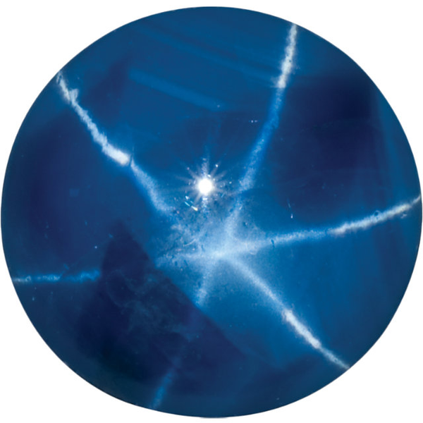 Natural Fine Blue Star Sapphire - Round Cabochon - Unheated, Untreated - Sri Lanka - Top Grade - NW Gems & Diamonds
