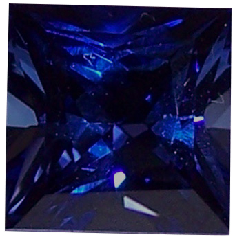Natural Fine Vivid Deep Blue Sapphire - Square Princess - Africa - AA+ Grade