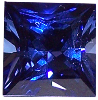 Natural Fine Vivid Blue Sapphire - Square Princess - Sri Lanka - AAA Grade