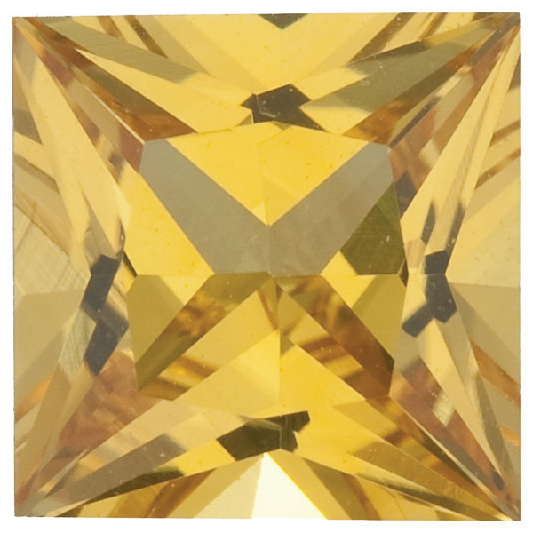 Natural Fine Rich Yellow Sapphire - Square Princess - Sri Lanka - Top Grade - NW Gems & Diamonds
