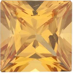 Natural Extra Fine Amber Yellow Sapphire - Square Princess - Sri Lanka - Extra Fine Grade - NW Gems & Diamonds
