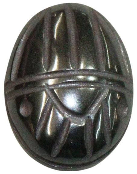 Natural Fine Hematite Scarab - Oval - South Africa - AAA Grade