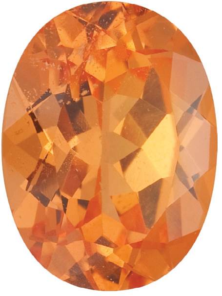 Natural Fine Rich Mandarin Orange - Oval - Brazil - Top Grade - NW Gems & Diamonds
