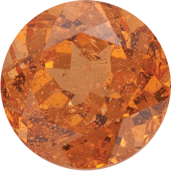 Natural Fine Mandarin Orange - Round - Brazil - Select Grade - NW Gems & Diamonds
