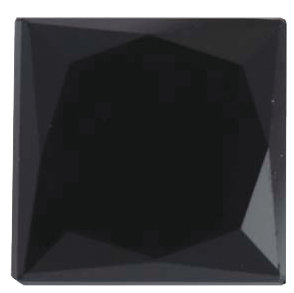 Natural Fine Black Spinel - Square Princess - Madagascar - Top Grade - NW Gems & Diamonds

