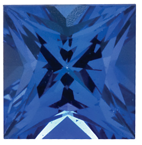 Natural Fine Blue Purple Tanzanite - Square Princess - Tanzania - Top Grade - NW Gems & Diamonds
