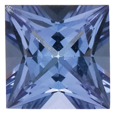 Natural Fine Blue Violet Tanzanite - Square Princess - Tanzania - Top Grade - NW Gems & Diamonds
