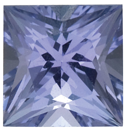 Natural Fine Violet Tanzanite - Square Princess - Tanzania - Select Grade - NW Gems & Diamonds
