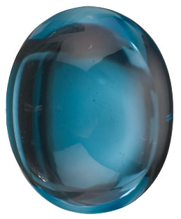 Natural London Blue Topaz Oval Cabochon Loose Gemstone AAA+ 5x3mm-20x15mm