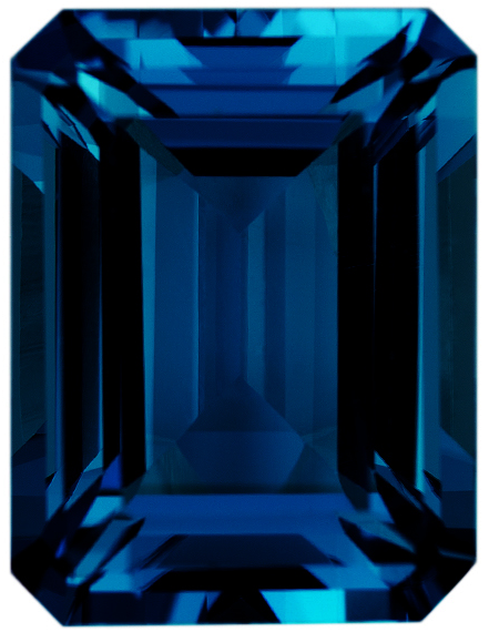 Natural London Blue Topaz Emerald Cut Loose Gemstone AAA+ 5x3mm-20x15mm