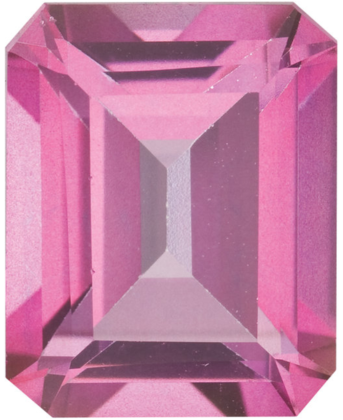 Natural Fine Mystic Pink Topaz - Emerald Cut - Brazil - Top Grade - NW Gems & Diamonds
