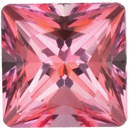 Natural Fine Rich Pink Topaz - Square Princess - Brazil - Top Grade - NW Gems & Diamonds
