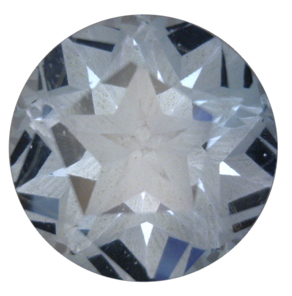 Natural Fine Light Sky Blue Topaz - Round Texas Star - Brazil - Top Grade - NW Gems & Diamonds
